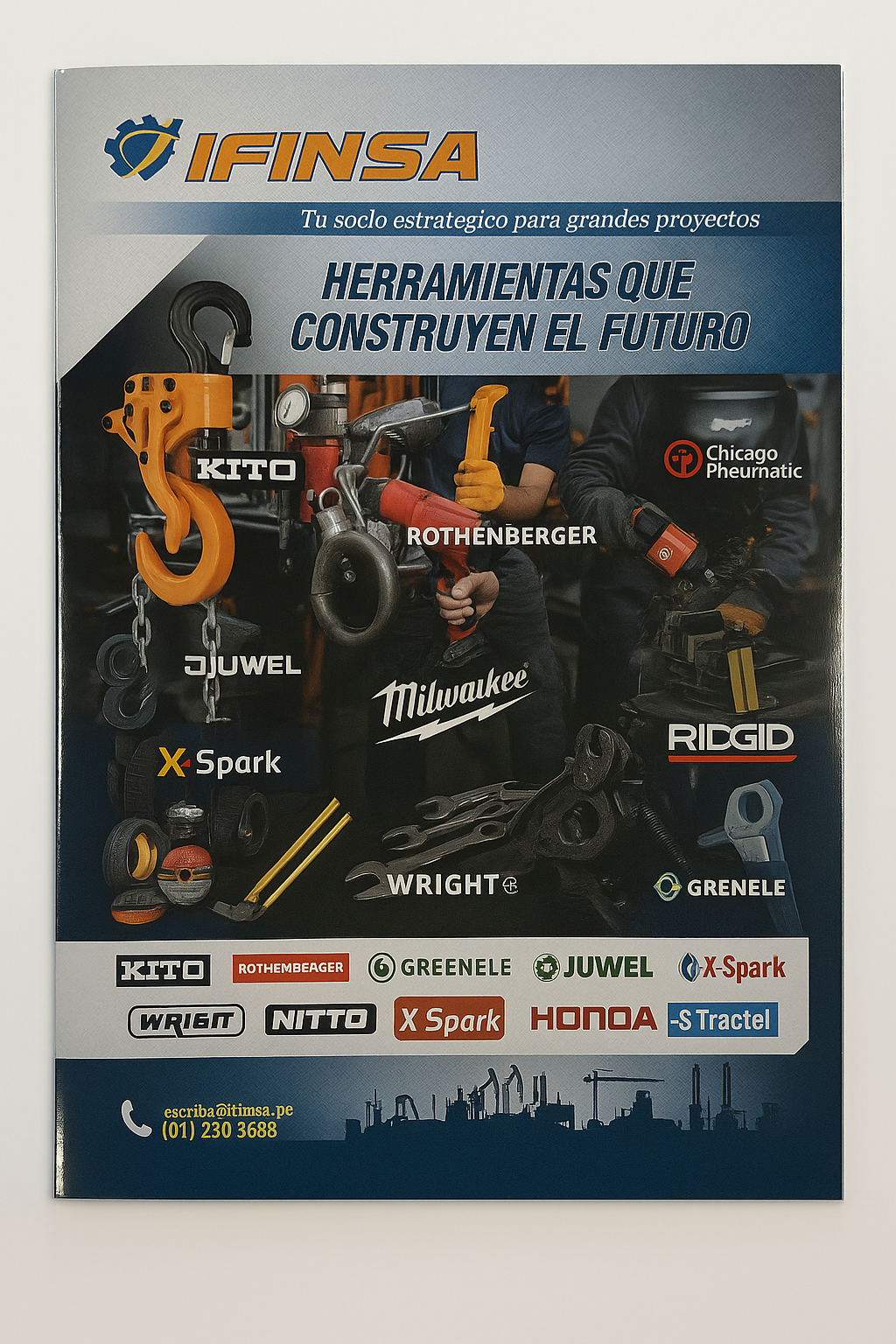Brochure corporativo A4 personalizado – Impresión full color con plastificado brillante