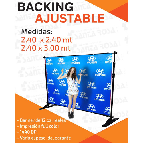 Backing ajustable