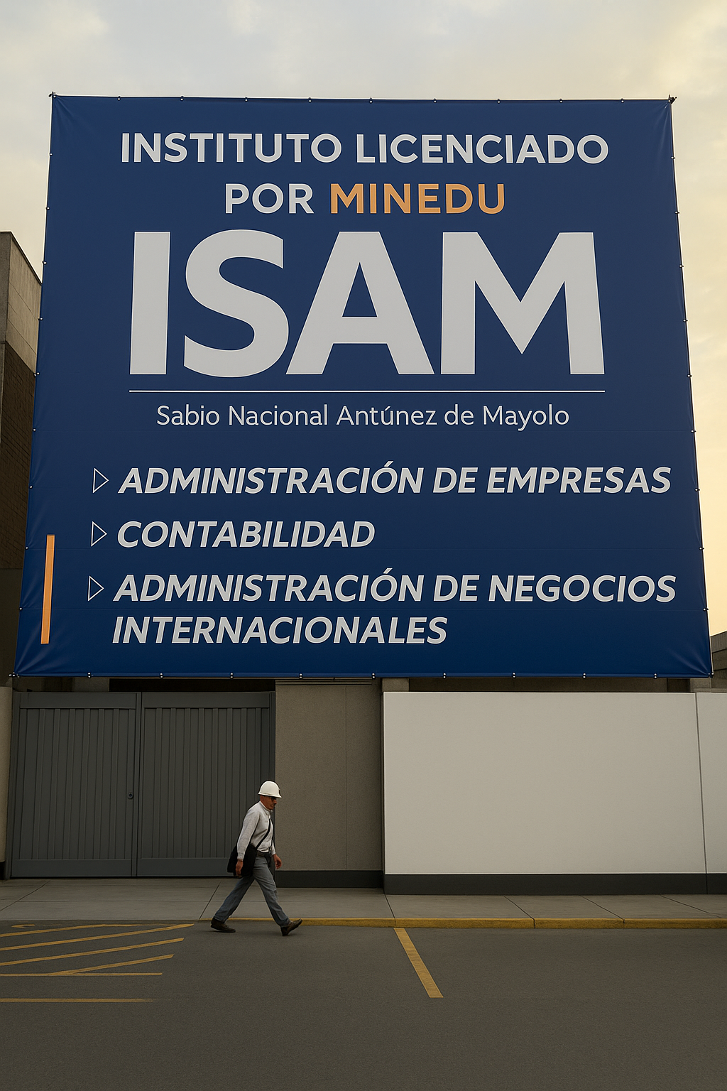 Gigantografía iinstalada en fachada – impresión a todo color en lona resistente