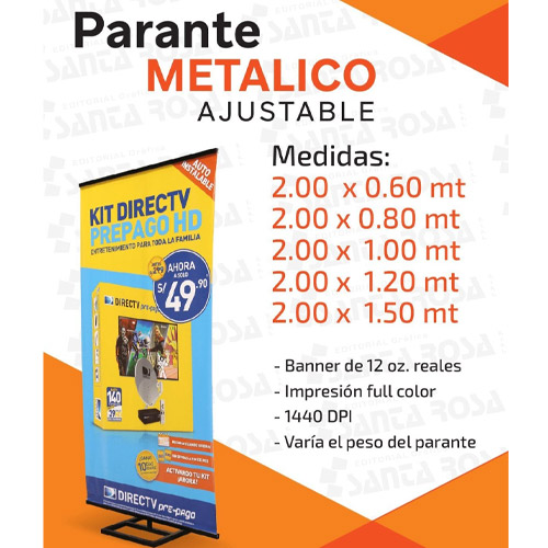 Parante metálico ajustable