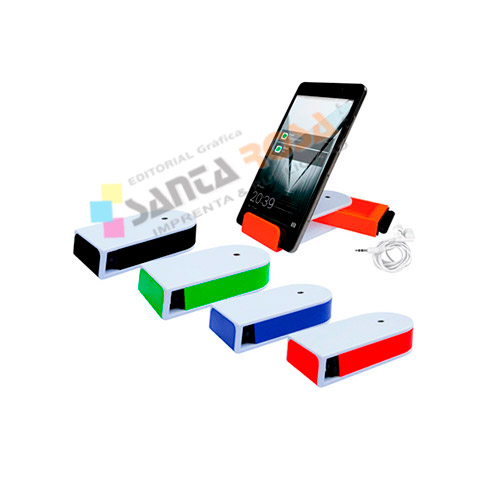 Porta celular con audifono