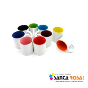 Taza blanca con color interior