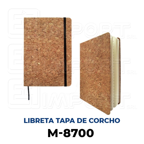 M-8700 | Libreta con Tapa de Corcho